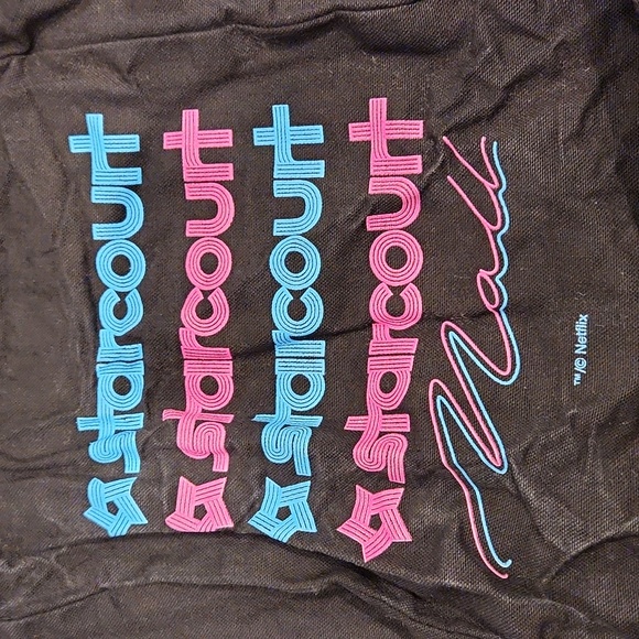 STRANGER THINGS POP UP STORE EXCLUSIVE STARCOURT NEON PINK BLUE TOTE BAG - Picture 3 of 8